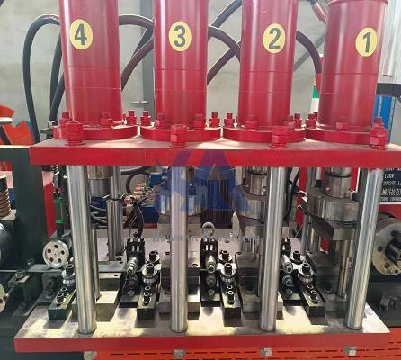 Howann Multi-Axis Servo Synchronization Pipe Clamp Making Machine with Inline Punching & Shearing and Rigid 3.5-Ton Frame