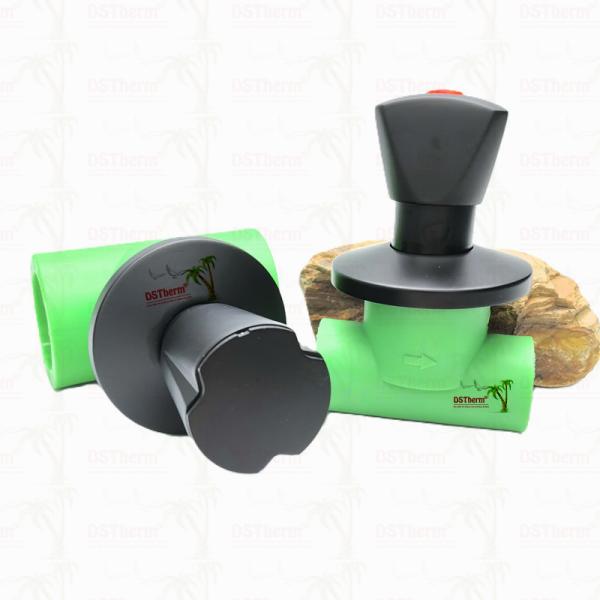 Ppr Black Plated Stop Valve Brass Valve Core Electrophoretic Black Coating Customized Size