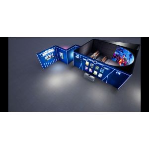 Buy cheap 150 Degree Vertical Perspective Coverage Curved Screen Cinema with Modular from wholesalers