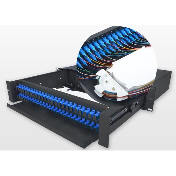 Sliding Type 2U Fiber Optic Patch Panel Durable SC Optical Fiber Distribution Frame