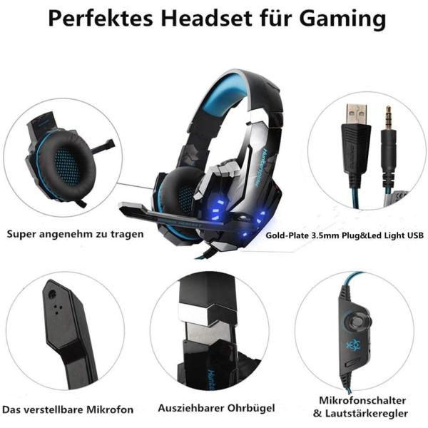 PC PS4 2.2m Hunterspider V9 Stereo Gaming Headset