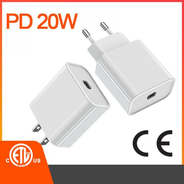 Buy 5V 3A Cell Phone Charger Adapter For Iphone Samsung Huawei 20W PD CE ETL Tested at wholesale prices