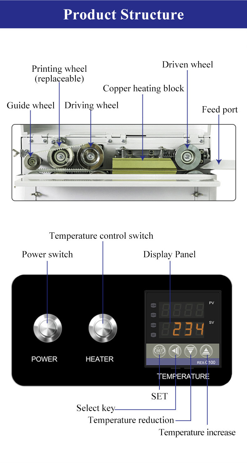 Continuous Band Plastic Coffee Bag Food Packaging Vacuum Bag Sealer