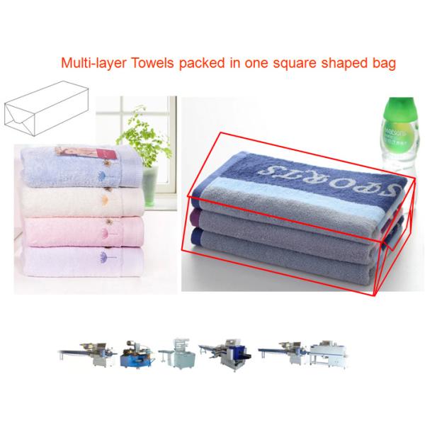 Multi Layered Stacked Towels Drink Packaging Machine SWWF 800 Shrink Wrap Packaging