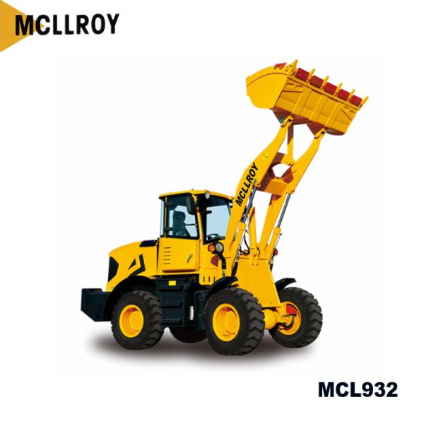 Compact Shovel 2 Ton Wheel Loader 1800kg Rated Load For Construction Machinery
