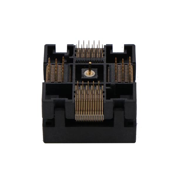 Qfp64 Socket Aging Socket Size 10 × 10mm Burn In Socket 0.5 Spacing Test Socket Programming Adapter