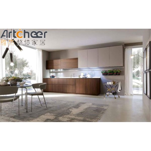 Artcheer Custom Made Solid Wood Kitchen Cabinet Modern Stylish Modular Kitchen Cabinets