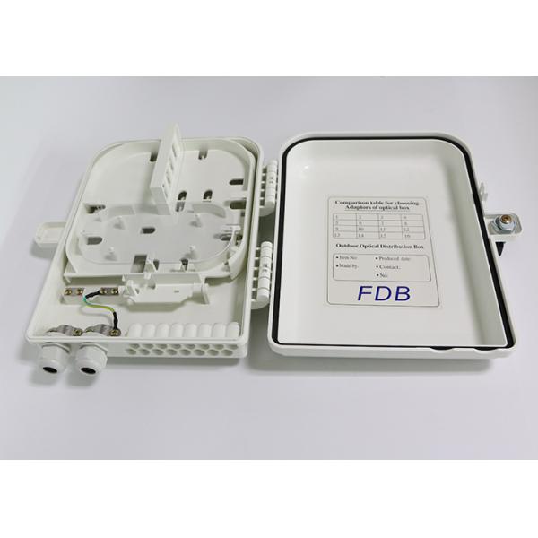16 Core Fiber Termination Box , ABS Fiber Distribution Box For Ftth Network
