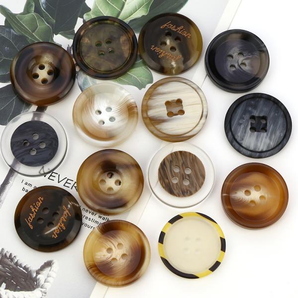 high quality custom 2holes/4holes resin polyester shirt button coat button business suit button
