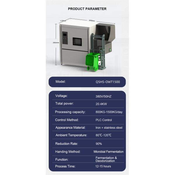 Food Cycler Composting Machine Kitchen Garbage Disposal Food Compost Machine Garbage Disposal Machine