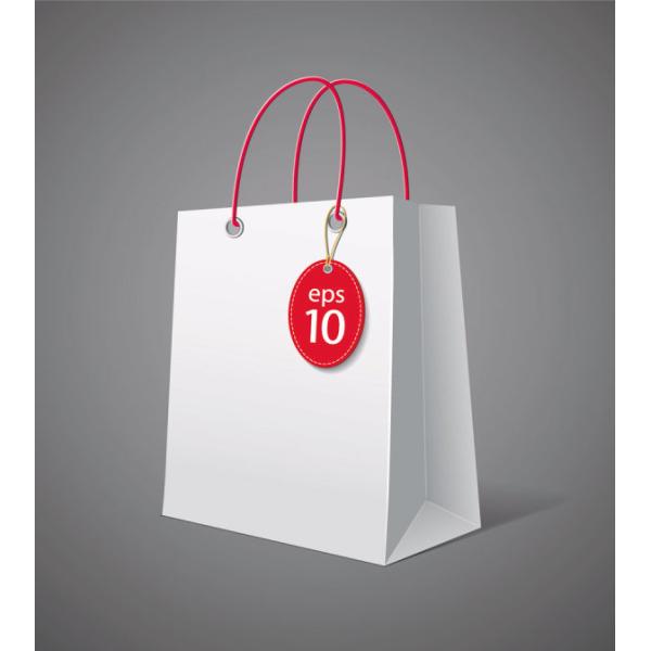 Luxury Printed Flat Bottom Customized Paper Bag With Drawstring For Gift