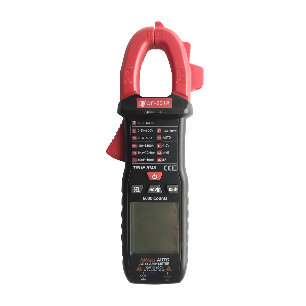 Digital Only Display Type AC DC Current Digital Multimeter Clamp Meter 6V 60V 600V