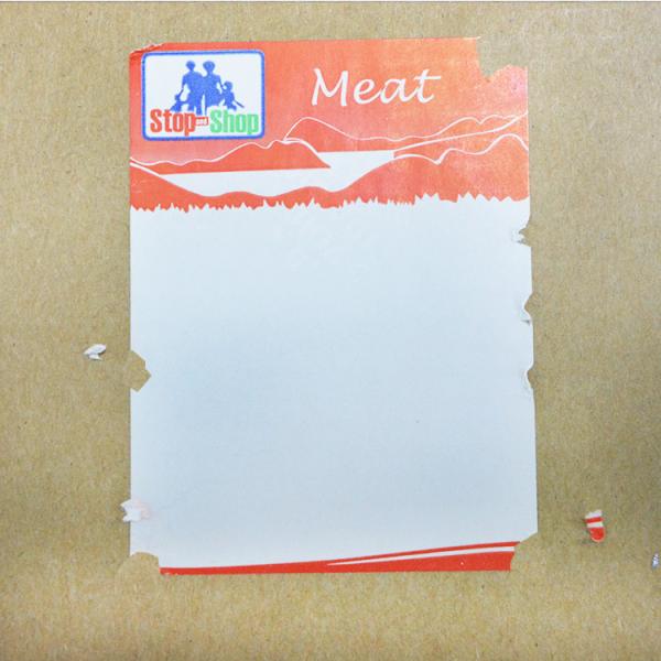 Blank Label Security Destructible Vinyl Labels , Egg Shell Sticker Rolls Custom Logo