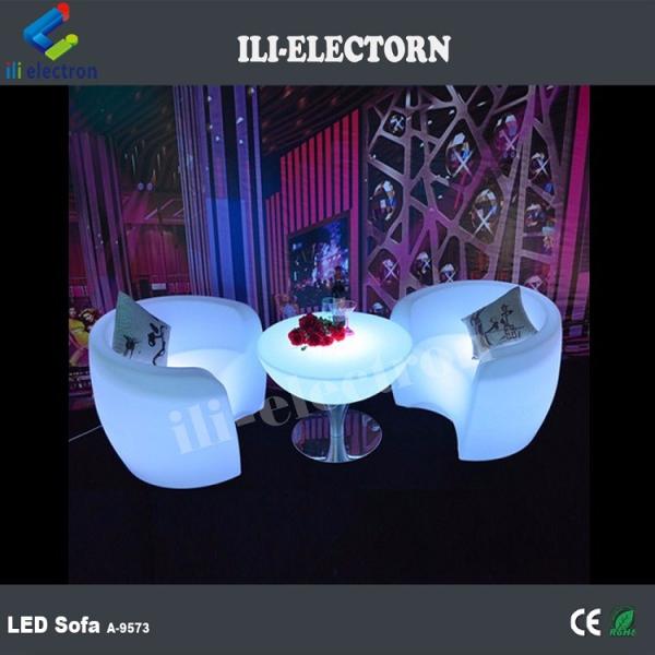 luxury LED lighting restaurant sofa seating
