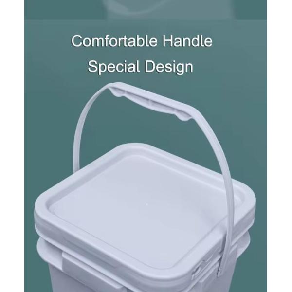Wholesale Color PP Food Grade Rectangular Plastic Bucket Can Be Customized Printed Containers