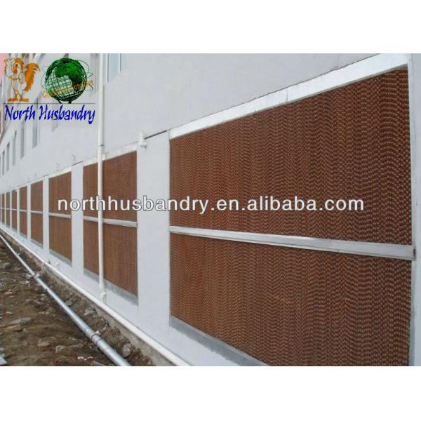 Evaporative cooling pad, poultry equipment, ventilator, fan