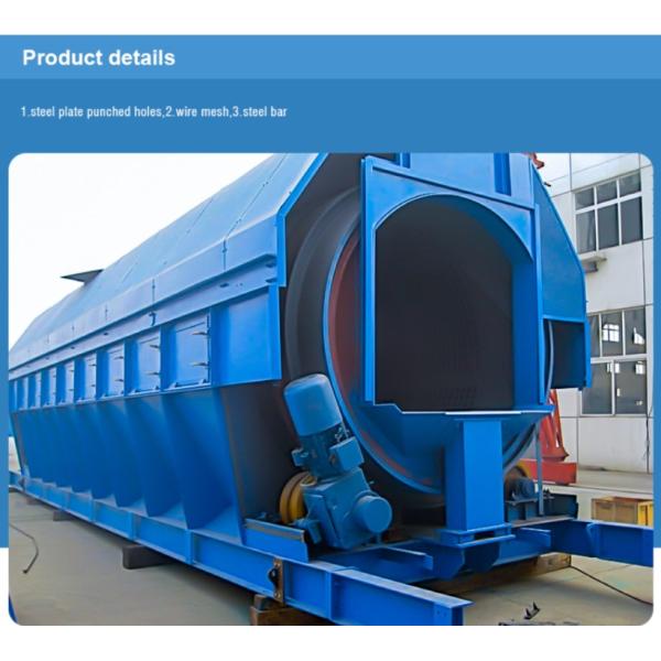 Green Waste Sieving Trommel Screen for Compost within Gravity Separator