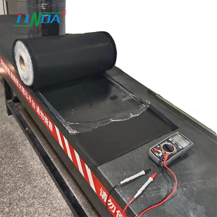 Conductive Rubber Sheet Black Sheet with Fabric Mesh in Roll