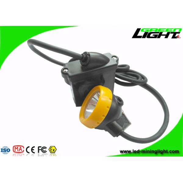 Anti Explosive Led Miners Cap Lamp 10000lux Brightness With Low Power Warning Function
