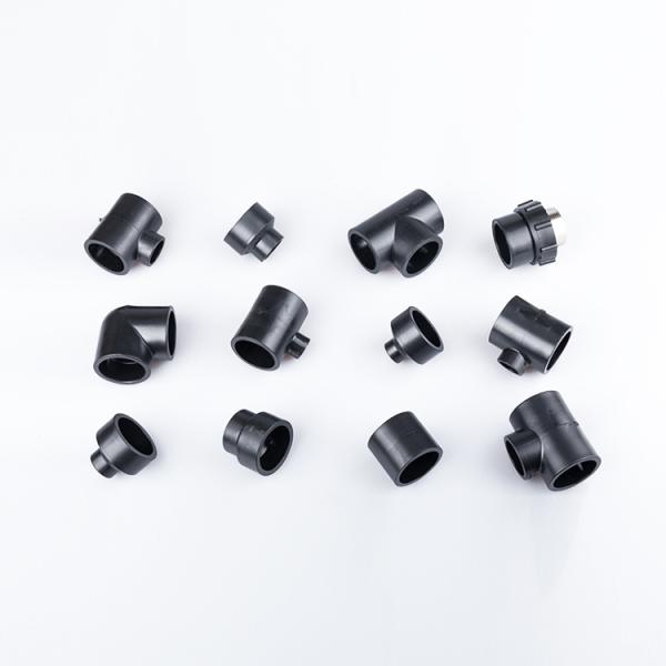 Discount HDPE Butt Welding Fitting four way Reducing Cross/Tee pipe fitting