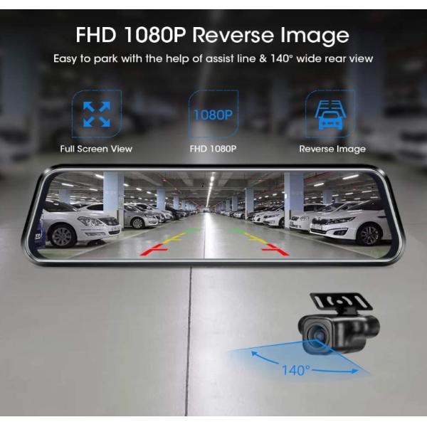 HD 10" Touch Screen Rear View Mirror Camera Car Electronics Accessories