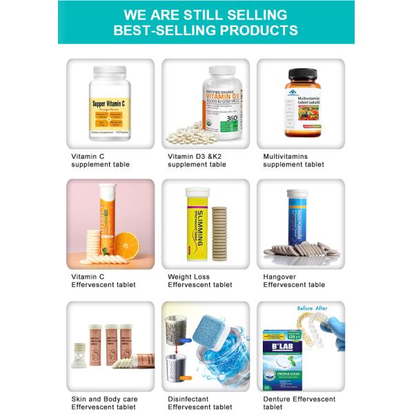 OEM/ODM Private label ascorbic Vitamin C Effervescent tablet