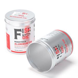 Quality Tight Seal Fish Oil 500ml Aluminum Food Cans 80*100mm for sale