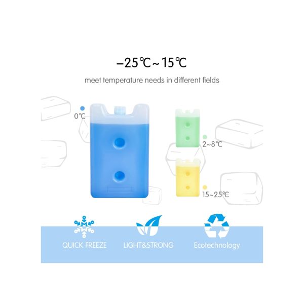 Phase Change Material PCM Ice Pack Eutectic Plates In Different Sizes With OEM/ODM Support For 2-8°C Temperature Control