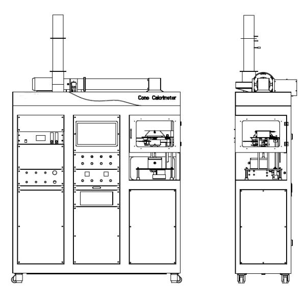 Building Materials Flame Retardant Test ISO 5660 ASTM E1354 Cone Calorimeter