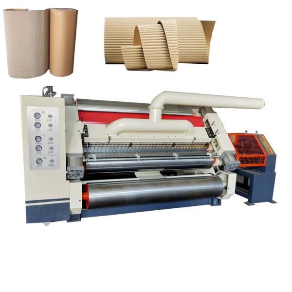 100m/Min 1000mm Width B Flute Single Facer Corrugated Machine