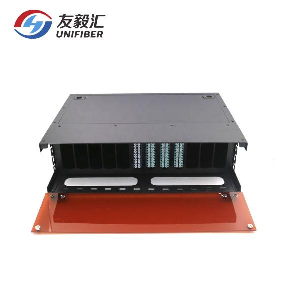288 Port 3U MPO Fiber Patch Panel 12X24 Core MPO Cassette Module