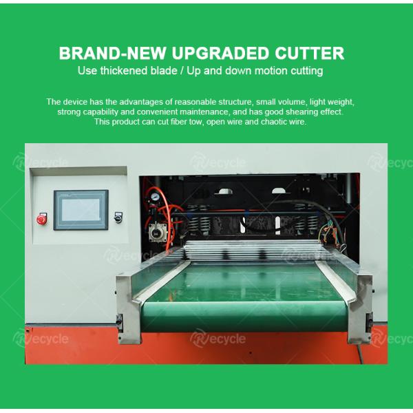 Fiberglass Chopper for Aramid Fiber and PP Geotextile Waste to Meet Customer's Needs