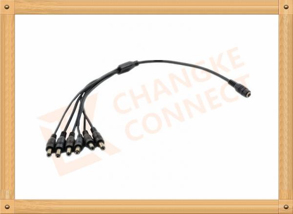 Buy 1 To 6 Y Type Male To Female Custom Cable Assembly Copper Wire 40cm at wholesale prices