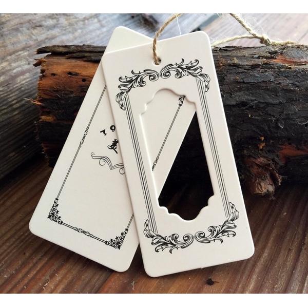 Paperboard Offset Personalized Hang Tags Garment Clothing Cardboard Deboss
