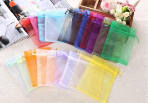 Quality gift bags organza jewelry bag good quality packing drawstring mesh pouch for sale