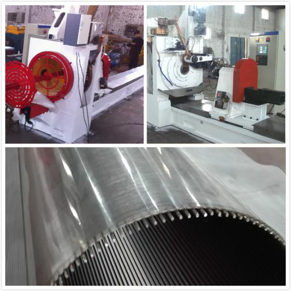 Wire Mesh Filter Cylinder Wedge Wire Screen Machine 6000MM Lenghth