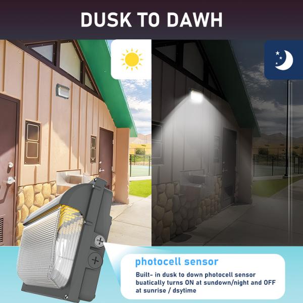 Adjustable CCT Wall Pack Light 120W IP65 for Warehouses