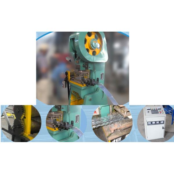 Concertina Barbed Wire Making Machine , Automatic Razor Barbed Wire Machine