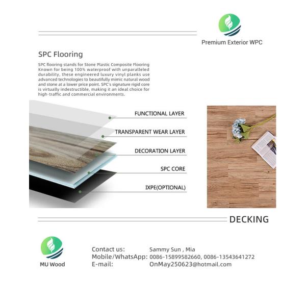 Embossed Luxury SPC Flooring Composite SPC Waterproof Flooring