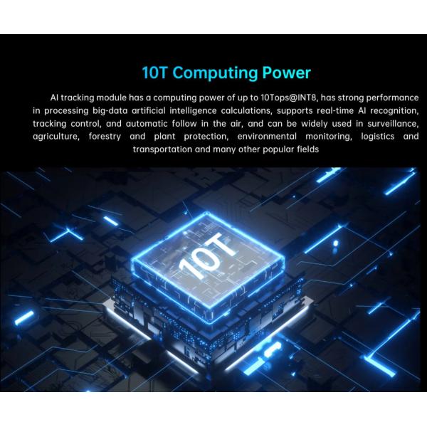 ABS Material AI Tracking Module for FPV 360 Auto Face Tracking Gimbal H.264 / H.265 Video Stream Codec Format