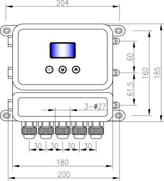 Remote Type Ultrasonic Fluid Level Meter Range 5M - 60M For Municipal Project