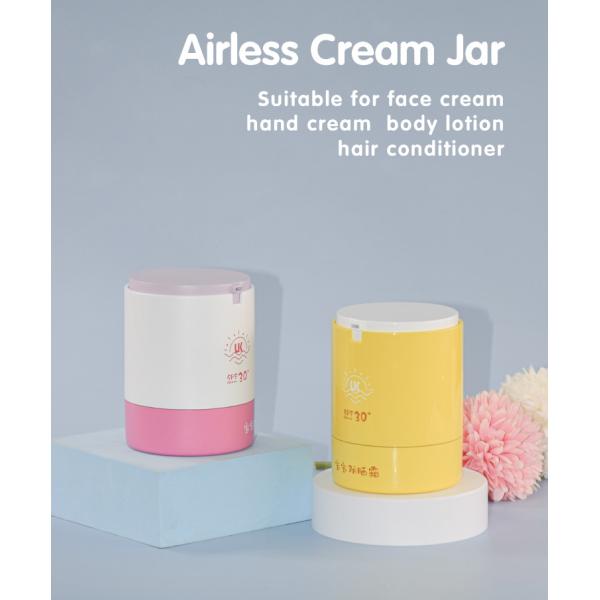 Replaceable Airless Jar 50ml Refillable Cosmetic Packaging Innovation