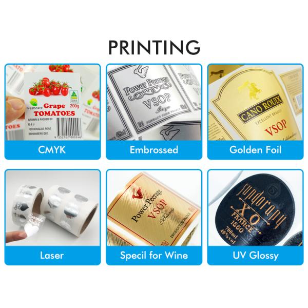 Oilproof Tear Resistant Sticker Labels