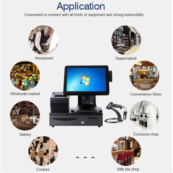 15inch Touch Screen POS Systems Terminal Machine With Printer Windows 11 OS