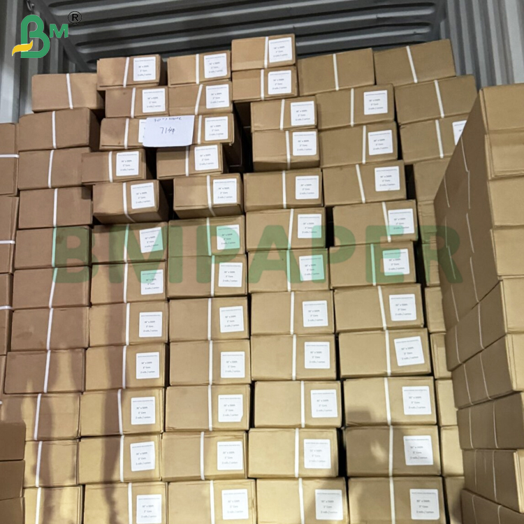 80gsm Clear Image Wide Format Engineering CAD Plotter Paper Rolls