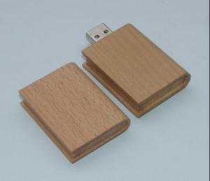 Quality engaving printing wooden usb stick, custom logo wooden usb memory stick, 16gb wooden book usb for sale
