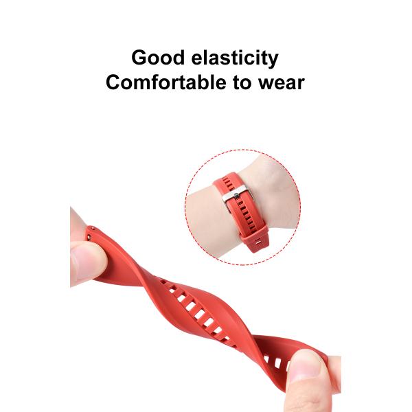 Silicone Rubber 22mm Quick Release Watch Strap For Smart Watch