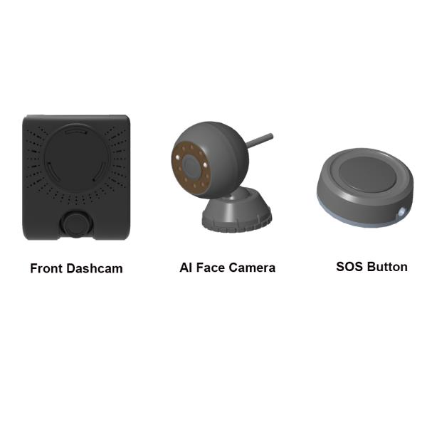 Double Recordings Car Dvr Camera System With 4G WIFI GPS SOS DMS Functions