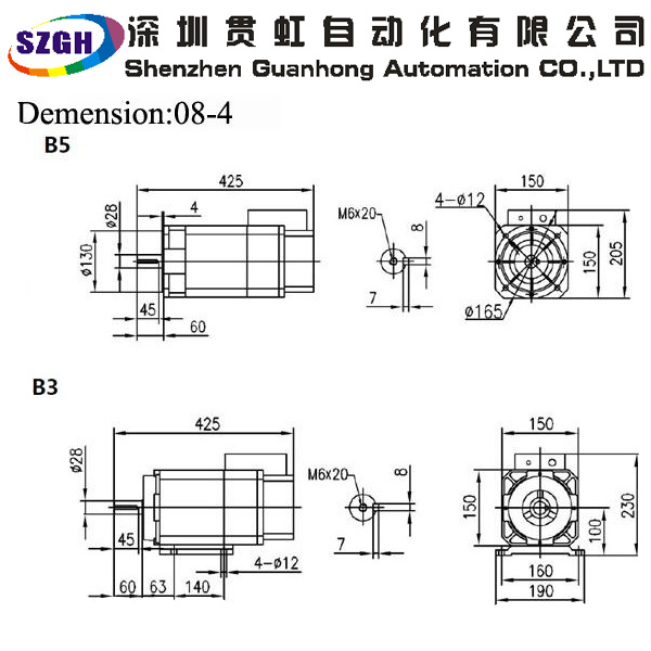 High torque high precision servo motor , electric spindle motor 2.2kw 14Nm 1500rpm