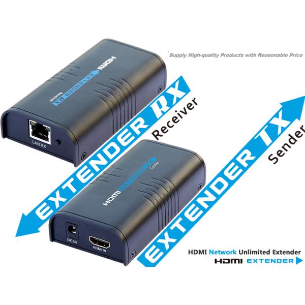 HDMI extender over lan (HDMI Extender over cat6), IP Extender ZY-HD373